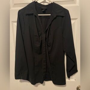 Lane Bryant Black Button Down Shirt